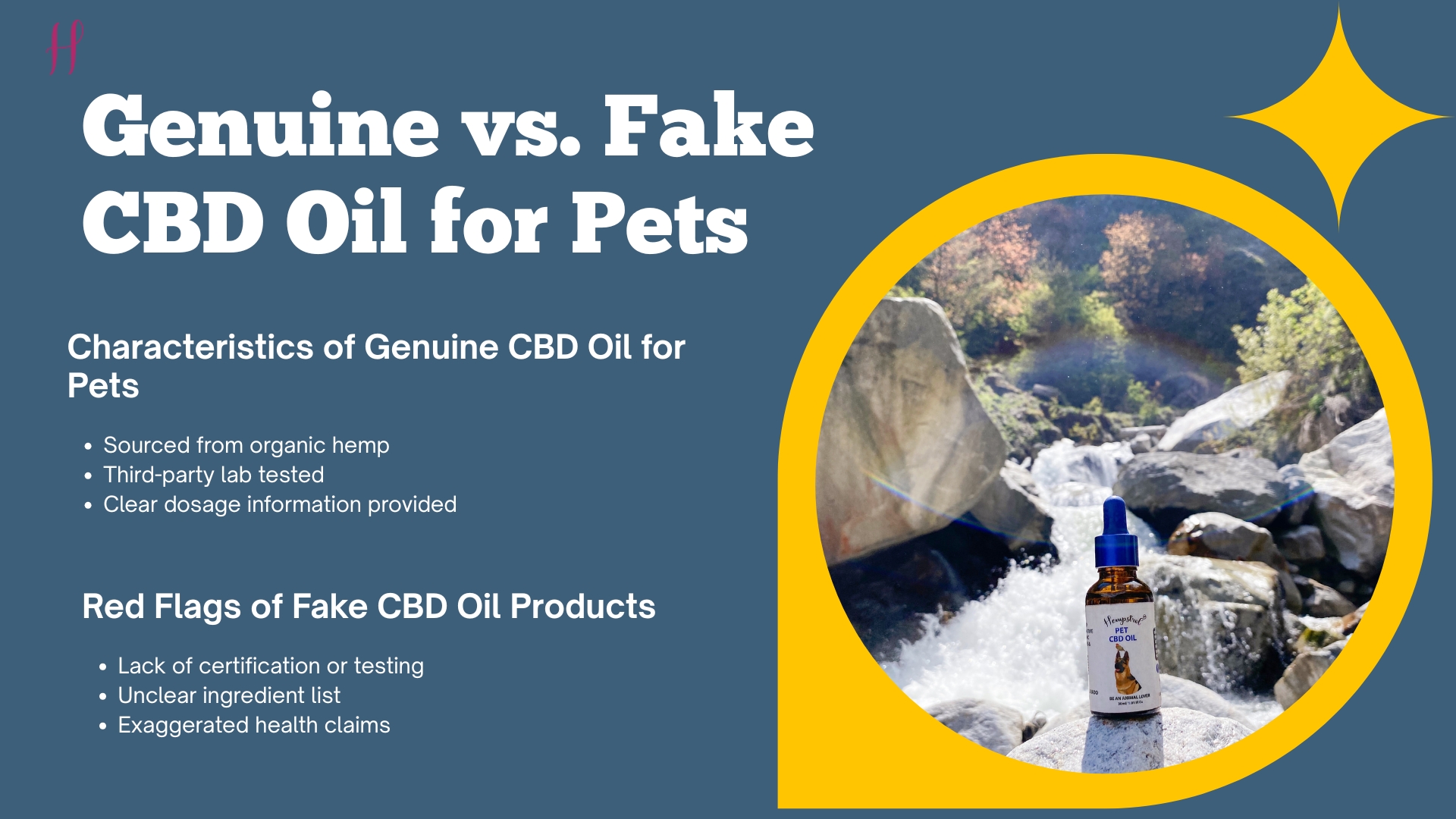 Genuine vs Fake CBD oil for pets